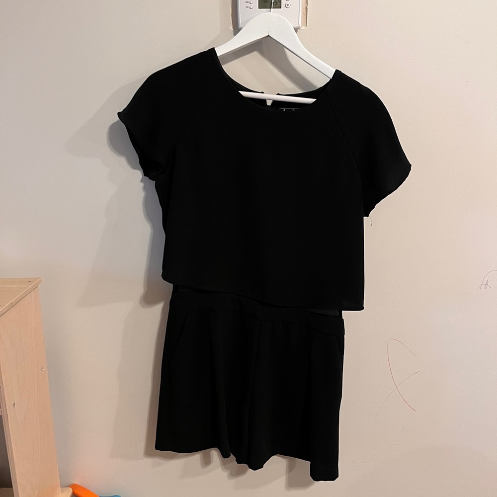 Sam eldemen black shorts jumpsuit